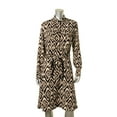 thumbnail image 1 of Lauren Ralph Lauren Womens Printed Button Front Shirtdress Beige 6, 1 of 2