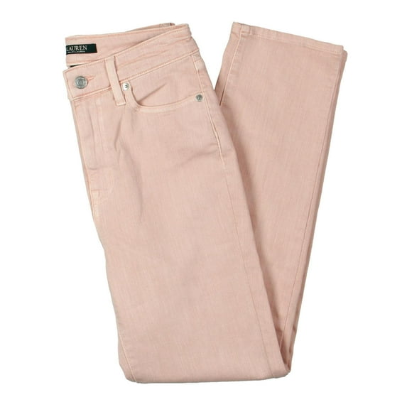 Lauren Ralph Lauren Womens Regal Denim High Rise Straight Leg Jeans