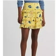 thumbnail image 1 of Lauren Ralph Lauren Womens Ruffled Miniskirt Yellow 6, 1 of 1