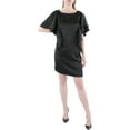 thumbnail image 1 of Lauren Ralph Lauren Womens Satin Ruffled Cocktail and Party Dress, 1 of 2