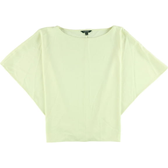 Ralph Lauren Womens Slim-Fit Knit Blouse, White, X-Large