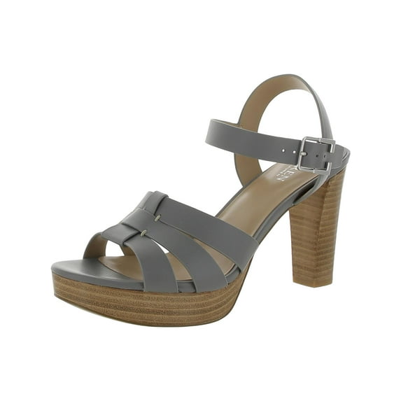 Lauren Ralph Lauren Womens Soffia Leather Platform Slingback Sandals