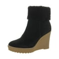 thumbnail image 1 of Lauren Ralph Lauren Womens Steph  Leather Pull On Booties, 1 of 3