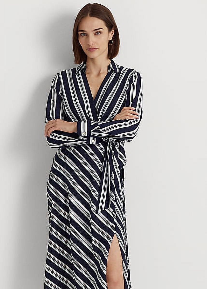 Lauren Ralph Lauren Womens Tie Front Long Maxi Dress - Walmart.com