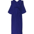 thumbnail image 1 of Ralph Lauren Womens Tiffin Gown Dress, Blue, 2, 1 of 3