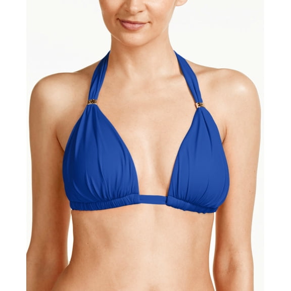 Lauren Ralph Lauren Womens Triangle Halter Bikini Top Size 16