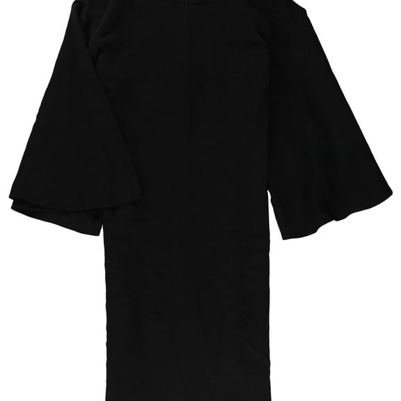 RALPH LAUREN $145 Womens New 1468 Black Elbow Sleeves 3/4 Sleeve Dress 8 B B