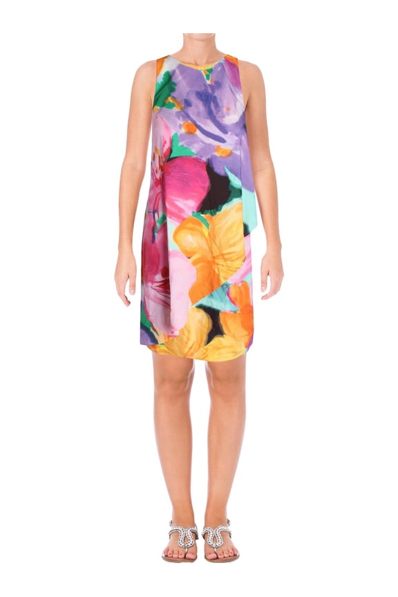 Womens Vadrata Printed Sleeveless Casual Dress