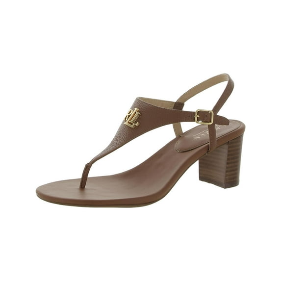 Lauren Ralph Lauren Womens WESTCOTT II Leather Thong Sandal Ankle Strap