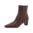 thumbnail image 1 of Lauren Ralph Lauren Womens WILLABO Leather Ankle Boots, 1 of 1