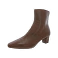thumbnail image 1 of Lauren Ralph Lauren Womens WILLABO Leather Ankle Boots, 1 of 3