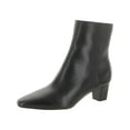thumbnail image 1 of Lauren Ralph Lauren Womens Willa Zipper Leather Ankle Boots, 1 of 2