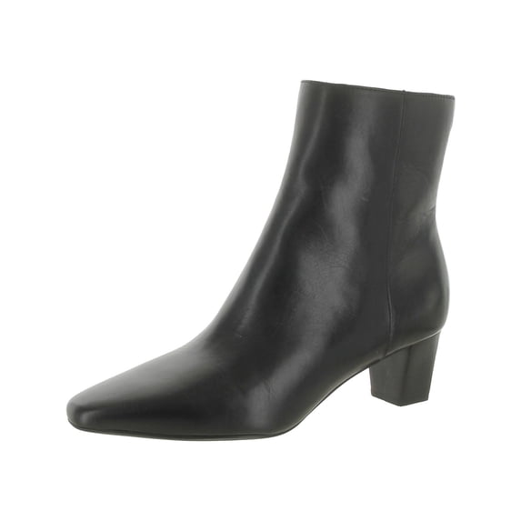 Lauren Ralph Lauren Womens Willa Zipper Leather Ankle Boots