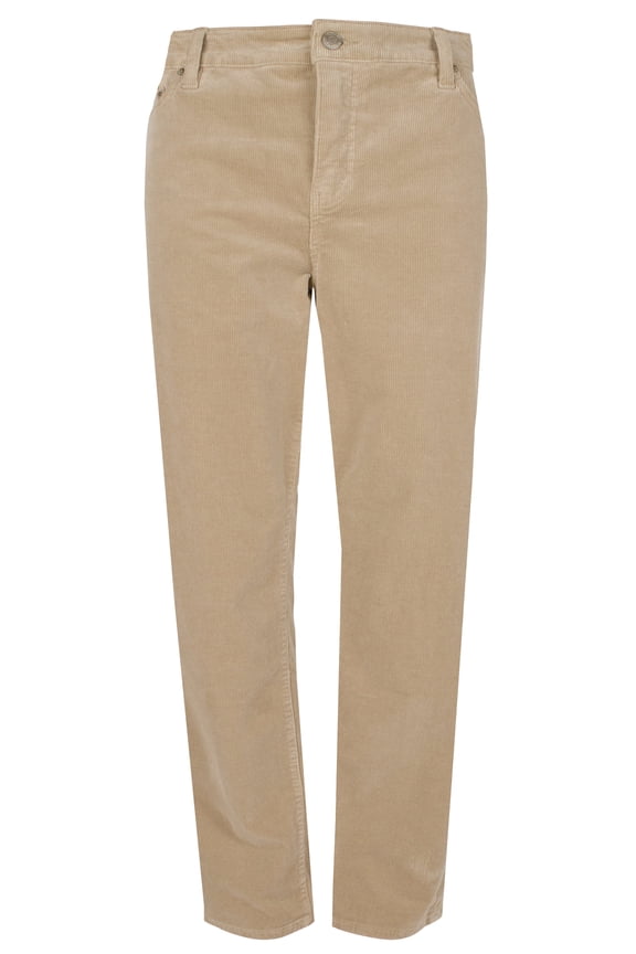 Lauren Ralph Mid-Rise Corduroy Stretch Pant 20W Truffle