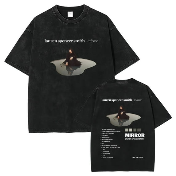 Lauren Spencer Smith Inspired Mirror Retro T-Shirt - Unisex Cotton-Blend Streetwear Wear Summer