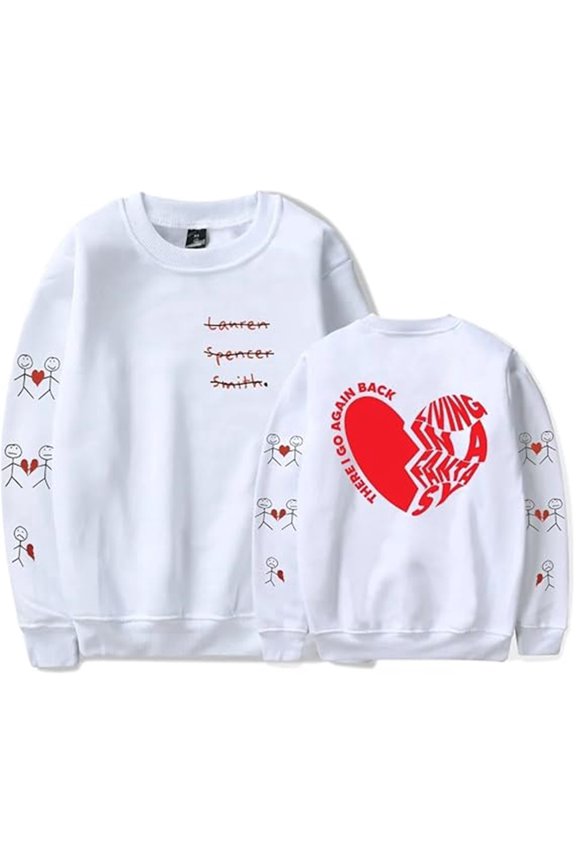 Lauren Spencer Smith Long Sleeve Vintage Crew Neck Pullover Casual Sweatshirt Unisex Streetwear