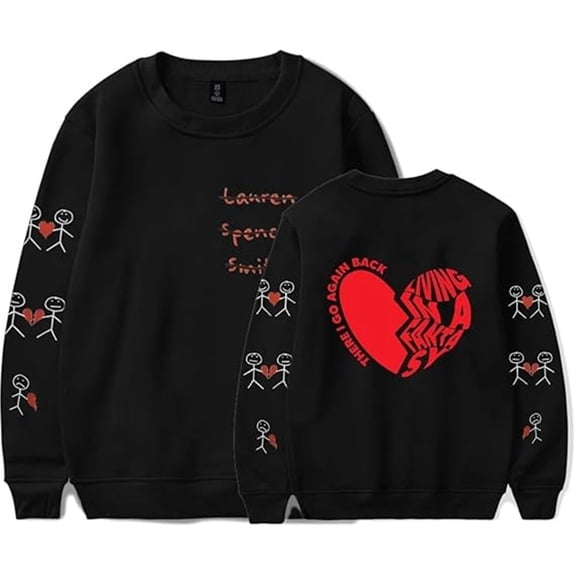 Lauren Spencer Smith Long Sleeve Vintage Crew Neck Pullover Casual Sweatshirt Unisex Streetwear