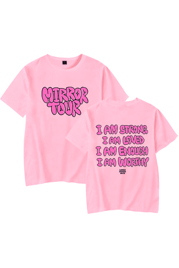 Lauren Spencer Smith Merch T-Shirt Mirror Tour Tee Unisex T Shirts Short Sleeves Top