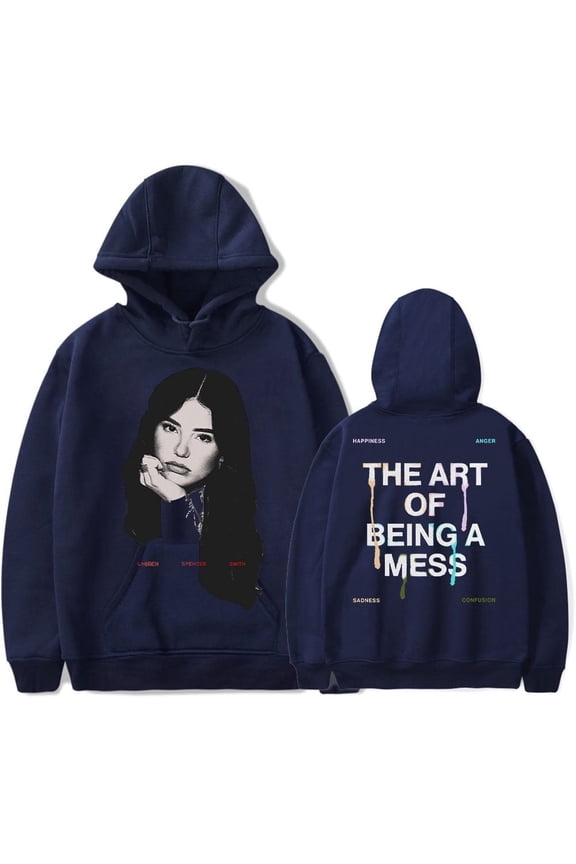 Lauren Spencer Smith Merch The Art Of Being A Mess Tour 2025 Hoodie - Unisex Fashion Casual Sweatshirt