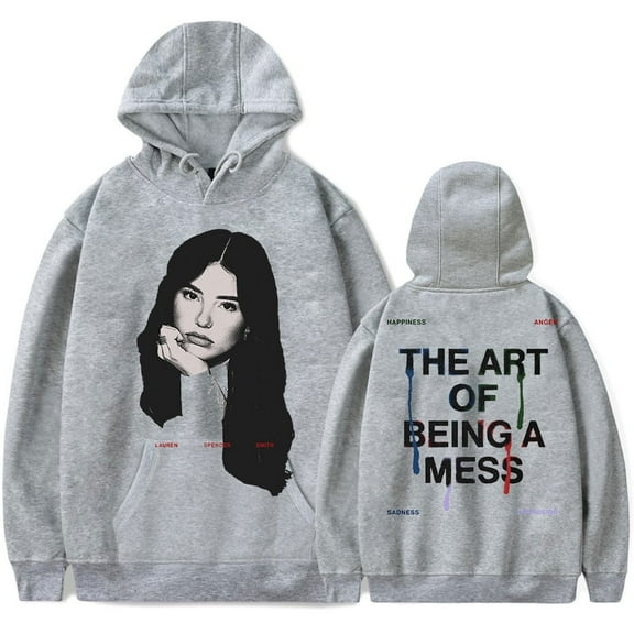 Lauren Spencer Smith Merch The Art Of Being A Mess Tour 2025 Hoodie - Unisex Fashion Casual Sweatshirt