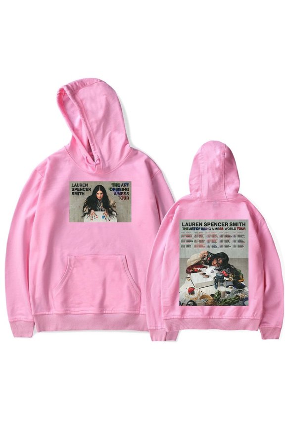 Lauren Spencer Smith Merch The Art Of Being A Mess Tour 2025 Hoodie Unisex Fashion Long-Sleeved Sweatshirt