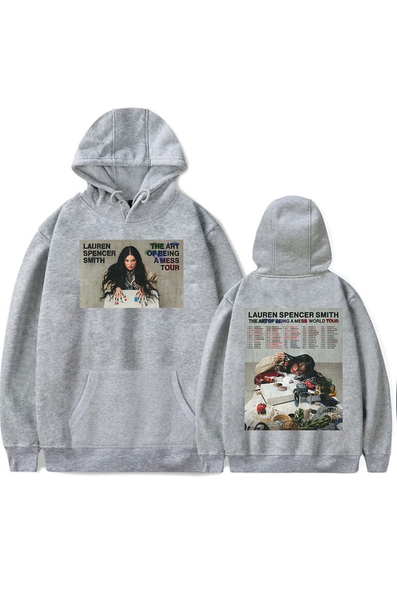 Lauren Spencer Smith Merch The Art Of Being A Mess Tour 2025 Hoodie Unisex Fashion Long-Sleeved Sweatshirt