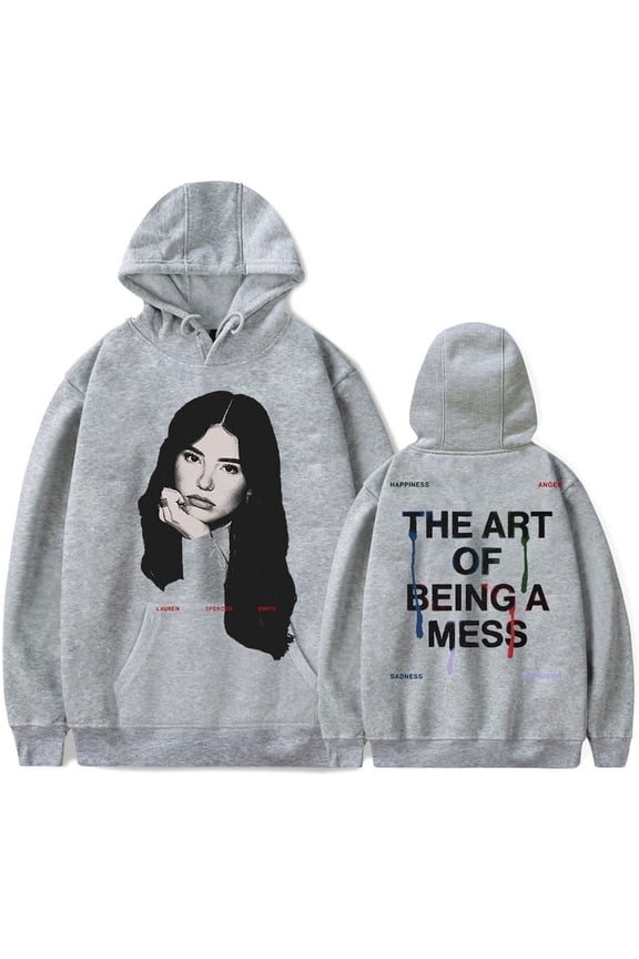 Lauren Spencer Smith Merch The Art Of Being A Mess Tour Hoodies Fashion Casual Sweatshirts Unisex Trendy Streetwear