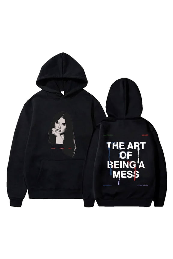 Lauren Spencer Smith Photo Hoodies The Art Of Being A Mess Merch Women Men Long Sleeve Sweatshirts