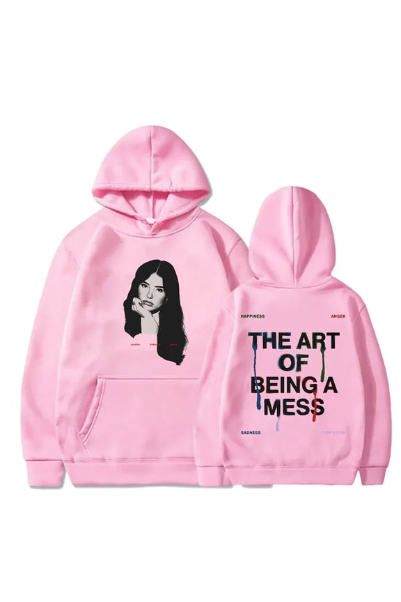 Lauren Spencer Smith Photo Hoodies The Art Of Being A Mess Merch Women Men Long Sleeve Sweatshirts