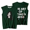 thumbnail image 1 of Lauren Spencer Smith Photo Sleeveless T-Shirts The Art Of Being A Mess Merch Unisex Streetwear Tee, 1 of 5