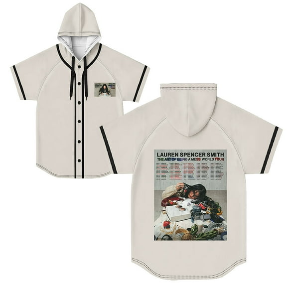 Lauren Spencer Smith THE ART OF BEING A MESS TOUR 2025 T-Shirts Merch Women Clothes Trend Casual Short Sleeve Top