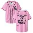 thumbnail image 1 of Lauren Spencer Smith The Art Of Being A Mess Baseball Jersey Short Sleeve Shirts Men Women Streetwear Tops, 1 of 2