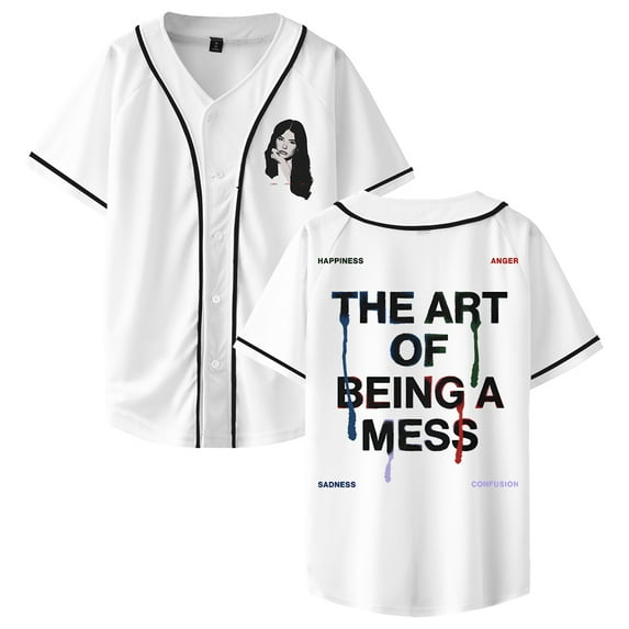 Lauren Spencer Smith The Art Of Being A Mess Baseball Jersey Short Sleeve Shirts Men Women Streetwear Tops