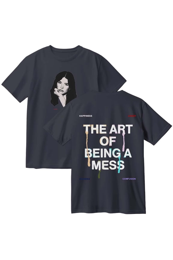 Lauren Spencer Smith The Art Of Being A Mess Cotton T-Shirt Women Men Casual Crewneck Short Sleeve Tee