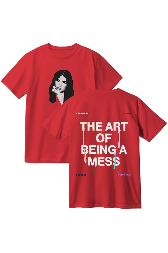 Lauren Spencer Smith The Art Of Being A Mess Cotton T-Shirt Women Men Casual Crewneck Short Sleeve Tee