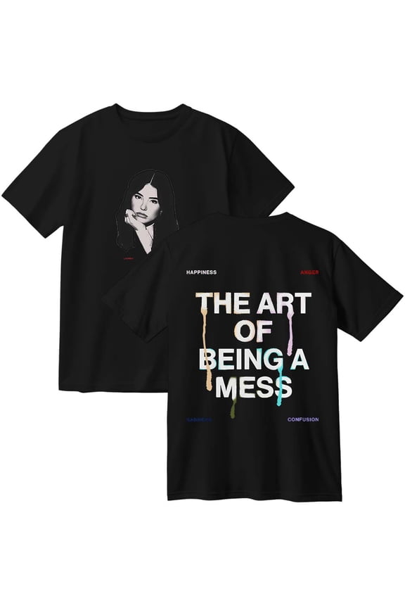 Lauren Spencer Smith The Art Of Being A Mess Cotton T-Shirt Women Men Casual Crewneck Short Sleeve Tee