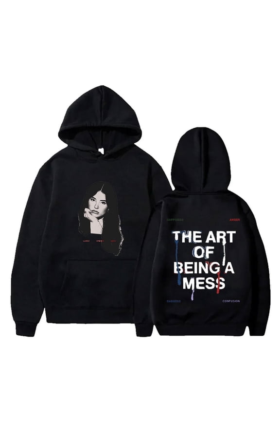 Lauren Spencer Smith The Art Of Being A Mess Merch Photo Print Unisex Long Sleeve Fleece Hoodie