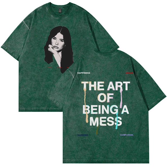 Lauren Spencer Smith The Art Of Being A Mess T-Shirt Cotton Wash Tee Women Men Short Sleeve Casual Crewneck Tee