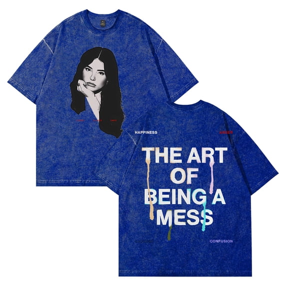 Lauren Spencer Smith The Art Of Being A Mess T-shirt Short Sleeve Streetwear Men Women Cotton Washed Tee