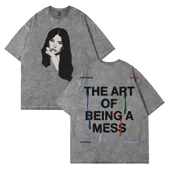 Lauren Spencer Smith The Art Of Being A Mess T-shirt Short Sleeve Streetwear Men Women Cotton Washed Tee