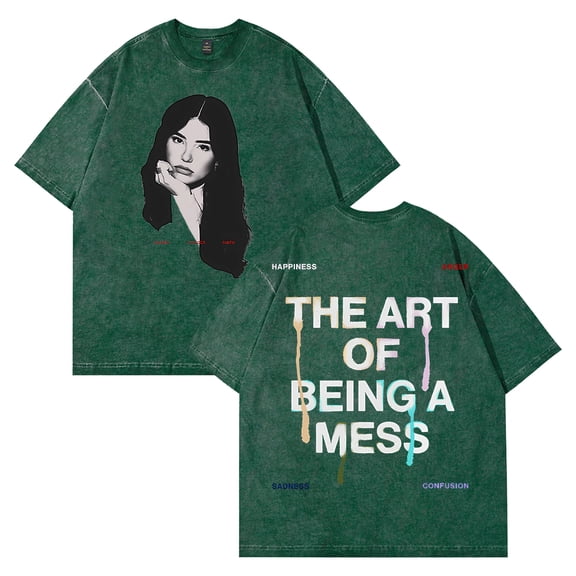 Lauren Spencer Smith The Art Of Being A Mess T-shirt Short Sleeve Streetwear Men Women Cotton Washed Tee