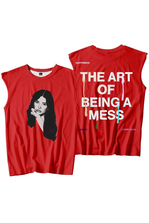 Lauren Spencer Smith The Art Of Being A Mess Tank Tops Sleeveless T-Shirt port Vest Women Men Outdoor Sportwear