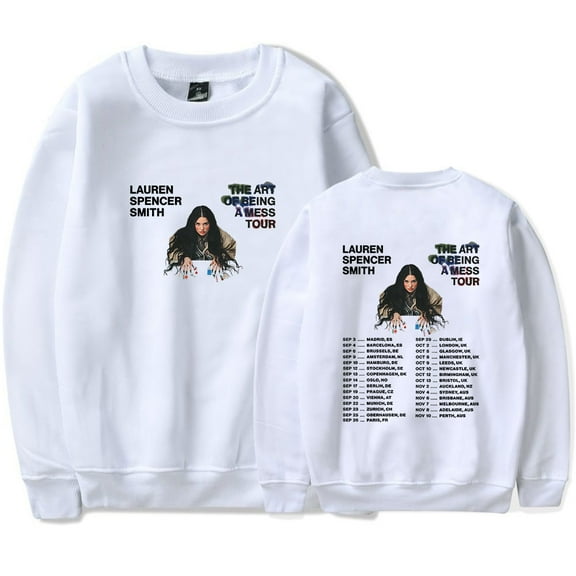 Lauren Spencer Smith The Art Of Being A Mess Tour 2025 Sweatshirt Women Men Casual Crewneck Long Sleeve Pullover Clothes