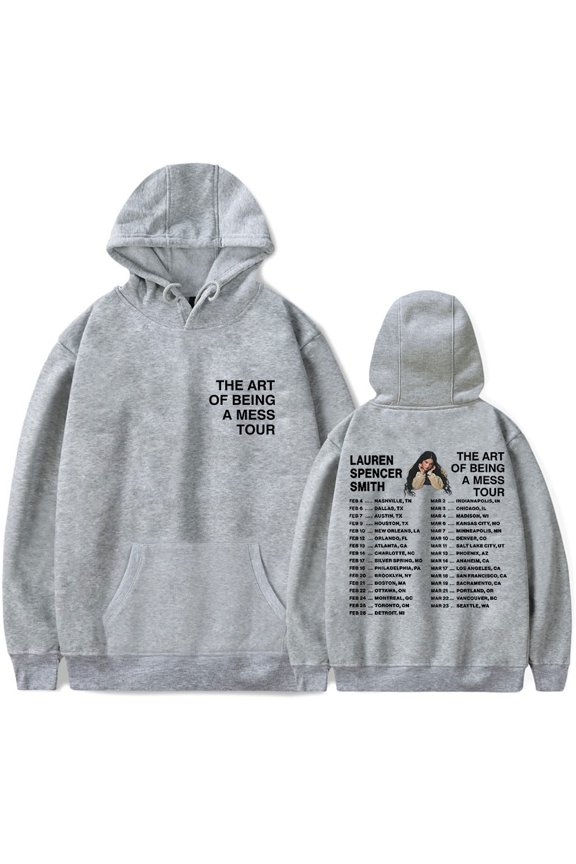 Lauren Spencer Smith The Art Of Being A Mess Tour Hoodie Casual Sweatshirt Long Sleeve Pullover