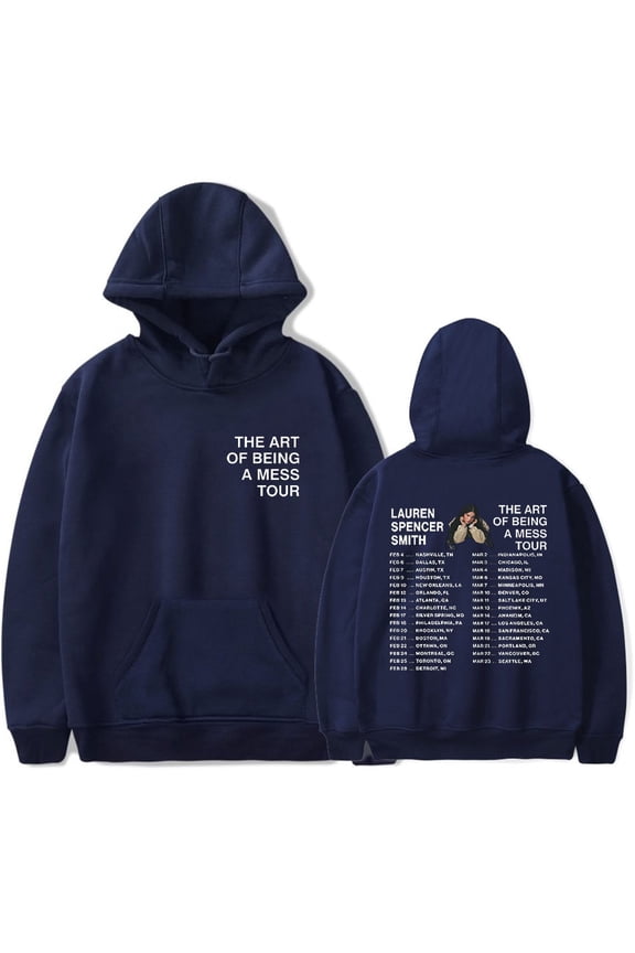 Lauren Spencer Smith The Art Of Being A Mess Tour Hoodie Casual Sweatshirt Long Sleeve Pullover
