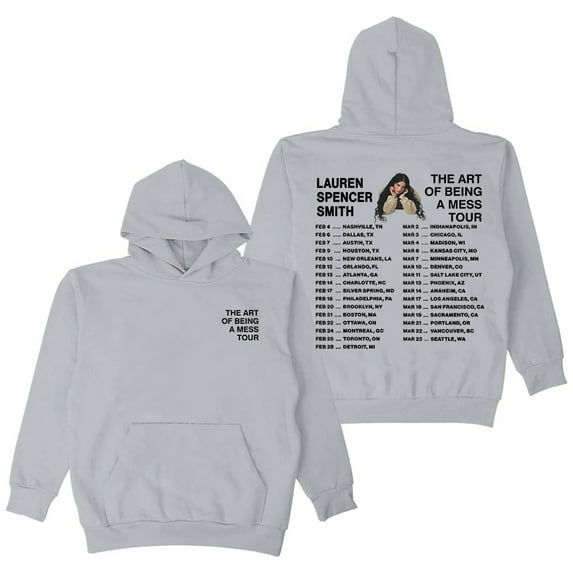 Lauren Spencer Smith The Art Of Being A Mess Tour Hoodie Long Sleeve Streetwear Men Women Hooded Sweatshirt