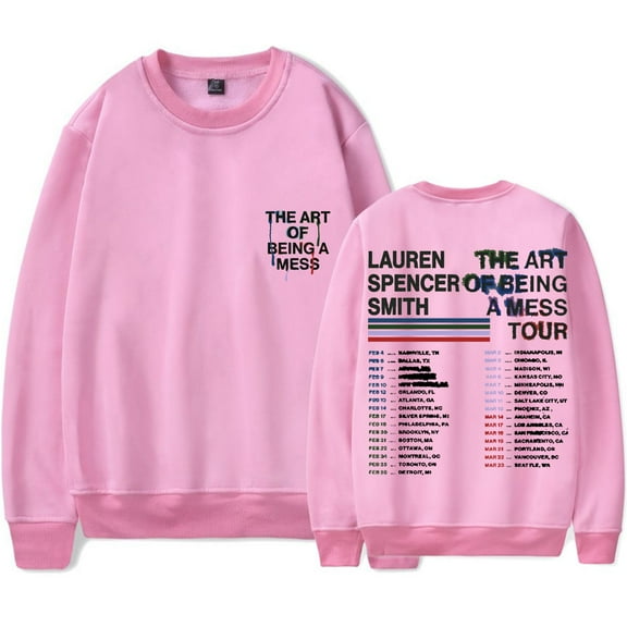 Lauren Spencer Smith The Art Of Being A Mess Tour Long Sleeve Tee Women Men Streetwear Sweatshirts