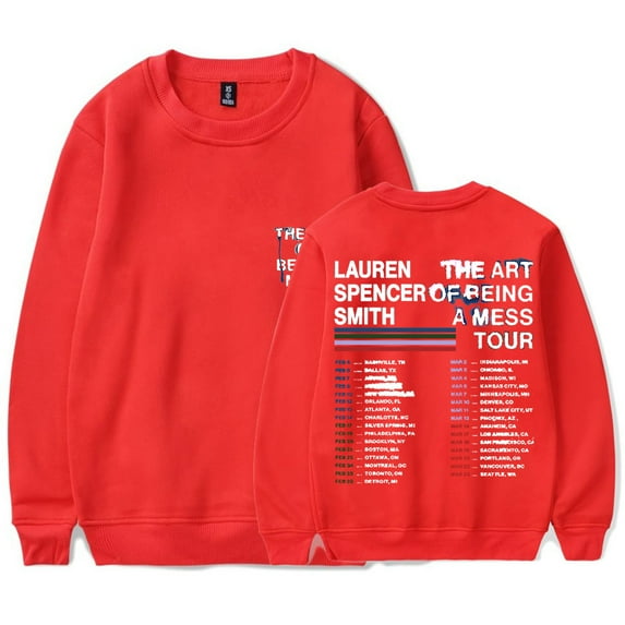 Lauren Spencer Smith The Art Of Being A Mess Tour Long Sleeve Tee Women Men Streetwear Sweatshirts