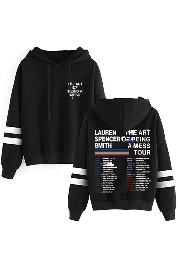 Lauren Spencer Smith The Art Of Being A Mess Tour Merch Hoodies Pullovers Unisex Streetwear Casual Long Sleeves