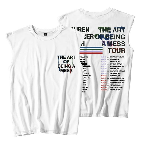 Lauren Spencer Smith The Art Of Being A Mess Tour Sleeveless T-Shirts Unisex Streetwear Tee